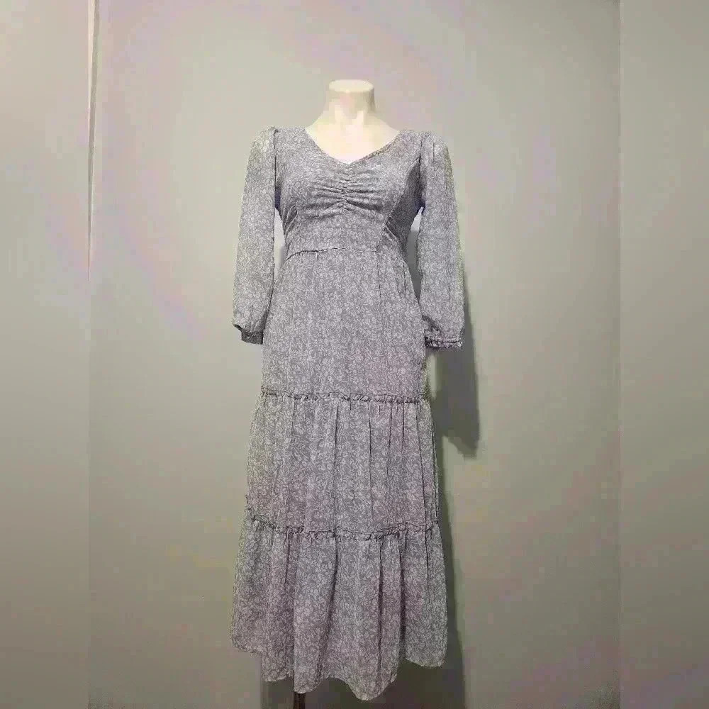 Lavender midi dress